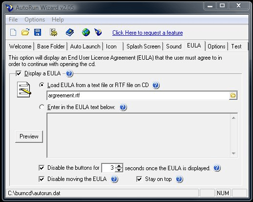 Load USB or CD Eula